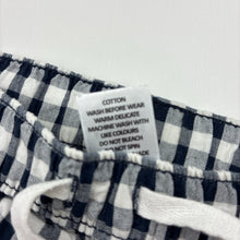 Load image into Gallery viewer, Boys Target, navy check cotton shorts, elasticated, GUC, size 0,