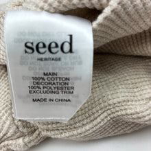 Load image into Gallery viewer, Unisex Seed, embroidered waffle cotton long sleeve henley top, GUC, size 1,