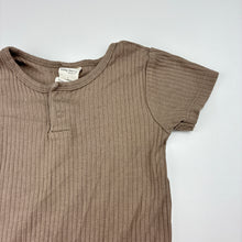 Load image into Gallery viewer, Unisex Baby Berry, ribbed organic cotton bodysuit / romper, GUC, size 1,