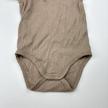 Load image into Gallery viewer, Unisex Baby Berry, ribbed organic cotton bodysuit / romper, GUC, size 1,