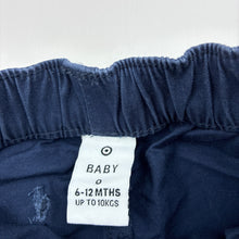 Load image into Gallery viewer, Boys Target, navy stretch cotton shorts, elasticated, GUC, size 0,