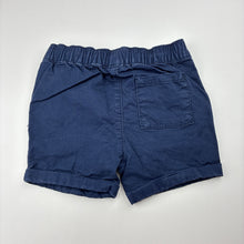 Load image into Gallery viewer, Boys Target, navy stretch cotton shorts, elasticated, GUC, size 0,