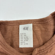 Load image into Gallery viewer, Boys H&amp;M, lightweight cotton henley t-shirt, GUC, size 0,
