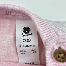 Load image into Gallery viewer, Girls Dymples, knitted cotton sweater / jumper, GUC, size 000,
