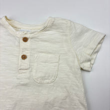 Load image into Gallery viewer, Unisex Target, organic cotton henley t-shirt / top, EUC, size 0,