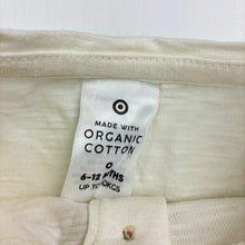 Load image into Gallery viewer, Unisex Target, organic cotton henley t-shirt / top, EUC, size 0,