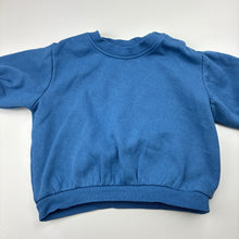 Load image into Gallery viewer, Unisex Baby Berry, blue fleece lined sweater / jumper, EUC, size 000,