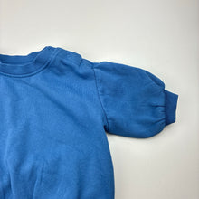 Load image into Gallery viewer, Unisex Baby Berry, blue fleece lined sweater / jumper, EUC, size 000,