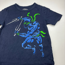 Load image into Gallery viewer, Boys Osh Kosh, navy cotton t-shirt wash fade, FUC, size 4,