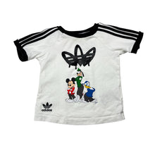 Load image into Gallery viewer, Boys Adidas, Disney, cotton t-shirt / top, light discolouration at neck, FUC, size 0,