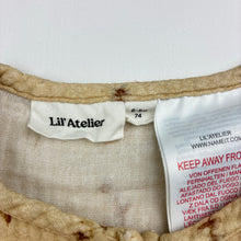 Load image into Gallery viewer, Girls Lil Atelier, crinkle organic cotton dress, FUC, size 0, L: 37cm