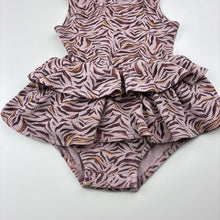 Load image into Gallery viewer, Girls Kapow, waffle ruffle romper, light marks, FUC, size 0,