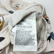 Load image into Gallery viewer, Unisex H&amp;M, Disney, organic cotton blend bodysuit / romper, wash fade, FUC, size 0,
