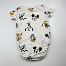 Load image into Gallery viewer, Unisex H&amp;M, Disney, organic cotton blend bodysuit / romper, wash fade, FUC, size 0,