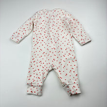 Load image into Gallery viewer, Girls Dymples, ribbed stretchy zip romper, GUC, size 000,