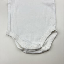 Load image into Gallery viewer, Unisex Anko, white cotton bodysuit / romper, EUC, size 00,