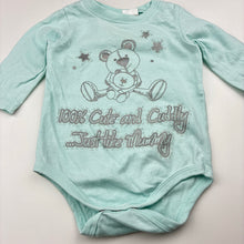 Load image into Gallery viewer, Unisex Tiny Little Wonders, cotton bodysuit / romper, FUC, size 00,