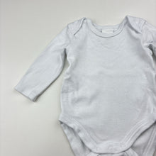 Load image into Gallery viewer, Unisex Baby Berry, white cotton bodysuit / romper, GUC, size 000,