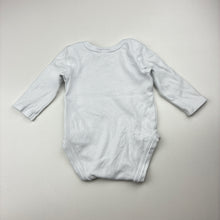 Load image into Gallery viewer, Unisex Baby Berry, white cotton bodysuit / romper, GUC, size 000,