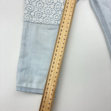 Load image into Gallery viewer, Girls H&amp;M, stretch denim jeans, adjustable, FUC, size 1-2,