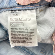 Load image into Gallery viewer, Girls H&amp;M, stretch denim jeans, adjustable, FUC, size 1-2,