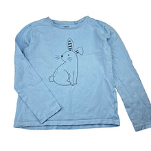 Load image into Gallery viewer, Unisex Anko, blue cotton long sleeve t-shirt, rabbit, FUC, size 7,
