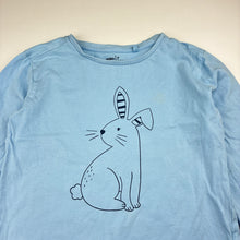 Load image into Gallery viewer, Unisex Anko, blue cotton long sleeve t-shirt, rabbit, FUC, size 7,