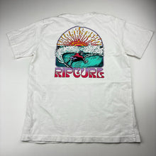 Load image into Gallery viewer, Boys Rip Curl, white cotton t-shirt / top, surf, FUC, size 10,