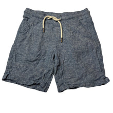 Load image into Gallery viewer, Boys Tilt, blue linen / viscose shorts, elasticated, FUC, size 8,