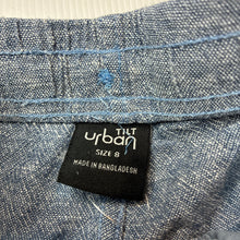 Load image into Gallery viewer, Boys Tilt, blue linen / viscose shorts, elasticated, FUC, size 8,