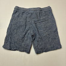 Load image into Gallery viewer, Boys Tilt, blue linen / viscose shorts, elasticated, FUC, size 8,