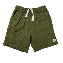 Load image into Gallery viewer, Boys Target, khaki linen / cotton shorts, elasticated, EUC, size 7,