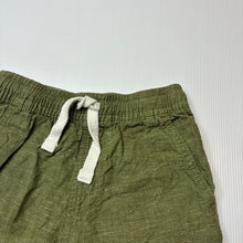 Load image into Gallery viewer, Boys Target, khaki linen / cotton shorts, elasticated, EUC, size 7,