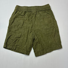 Load image into Gallery viewer, Boys Target, khaki linen / cotton shorts, elasticated, EUC, size 7,