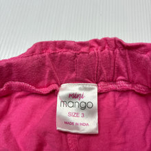 Load image into Gallery viewer, Girls Mango, lightweight cotton shorts, elasticated, EUC, size 3,