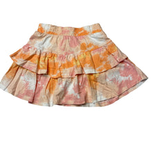Load image into Gallery viewer, Girls KID, tie-dyed cotton skirt, built-in shorts, elasticated, EUC, size 3,
