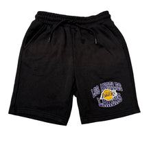 Load image into Gallery viewer, Boys NBA, LA Lakers shorts, elasticated, EUC, size 8,