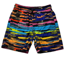 Load image into Gallery viewer, Boys Wave Zone, colourful lightweight board shorts, elasticated, EUC, size 10,
