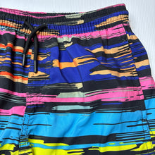 Load image into Gallery viewer, Boys Wave Zone, colourful lightweight board shorts, elasticated, EUC, size 10,