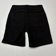 Load image into Gallery viewer, Boys Anko, black stretch denim shorts, adjustable, EUC, size 7,