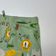 Load image into Gallery viewer, Unisex Primark, lightweight cotton shorts, elasticated, jungle animals, EUC, size 2,