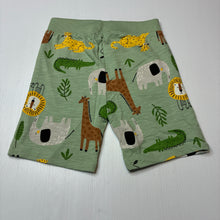 Load image into Gallery viewer, Unisex Primark, lightweight cotton shorts, elasticated, jungle animals, EUC, size 2,