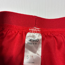 Load image into Gallery viewer, Girls Anko, lined red tulle &amp; gold glitter skirt, elasticated, GUC, size 5,