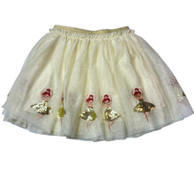Load image into Gallery viewer, Girls Target, cotton lined, tulle &amp; sequin party skirt, elasticated, GUC, size 6,