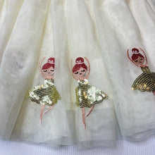 Load image into Gallery viewer, Girls Target, cotton lined, tulle &amp; sequin party skirt, elasticated, GUC, size 6,