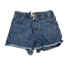 Load image into Gallery viewer, Girls Target, blue denim shorts, elasticated, GUC, size 3,