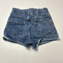 Load image into Gallery viewer, Girls Target, blue denim shorts, elasticated, GUC, size 3,