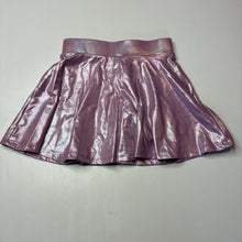 Load image into Gallery viewer, Girls Anko, purple metallic skirt, built-in shorts, elasticated, FUC, size 5,