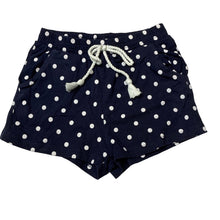 Load image into Gallery viewer, Girls Brilliant Basics, navy cotton shorts, elasticated, GUC, size 5,