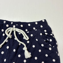 Load image into Gallery viewer, Girls Brilliant Basics, navy cotton shorts, elasticated, GUC, size 5,